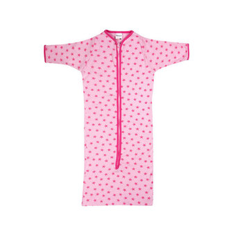 Baby slaapzakje streep/ster Roze