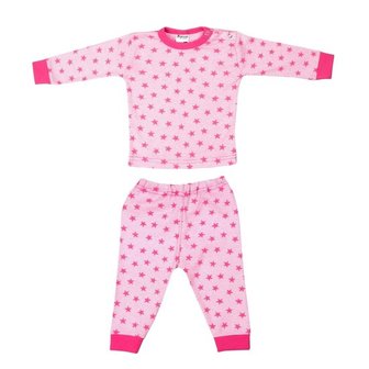 Baby Pyjama Streep/Ster Roze