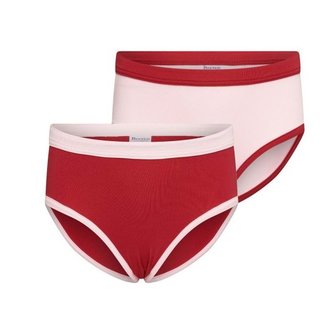 2-Pack Mix&amp;Match Meisjes slips L.Roze/D.Rood