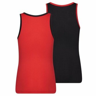 2-Pack Mix&amp;Match Meisjes hemd Rood/Zwart