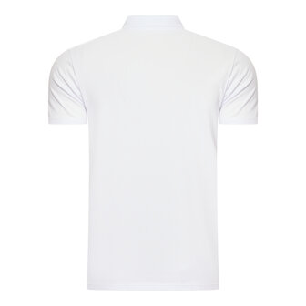 Beeren Heren Polo Izaak Pique Korte Mouw Wit