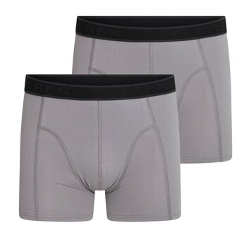2-pack Heren boxershort Cotton Stretch Hugo Grijs