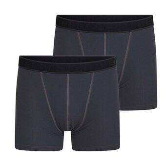 2-pack Heren Boxershort Beeren Young Sven Antraciet (zachte micro stof)
