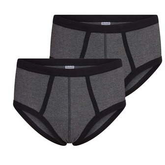 2-pack Beeren Heren slip met gulp Jupiter Zwart