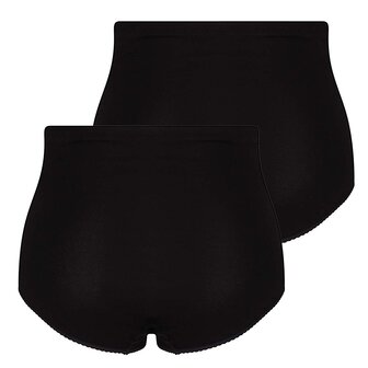 2-pack Dames tailleslip (Maxi) Briljant Zwart