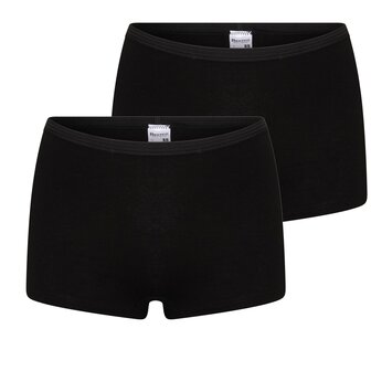 2-pack Dames boxershort Comfort Feeling Zwart