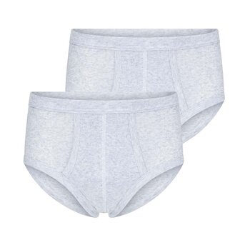 2-pack Beeren Heren slip met gulp M3000 Melee Grijs