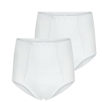 2-pack Beeren Heren tailleslip Startex met gulp Wit