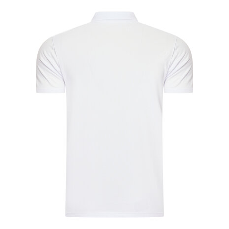 Beeren Heren Polo Izaak Pique Korte Mouw Wit