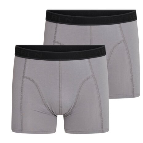2-pack Heren boxershort Cotton Stretch Hugo Grijs