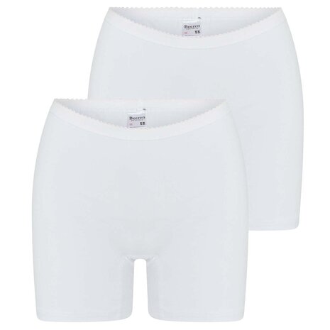2-pack Dames boxershort Softly met lange pijp Wit