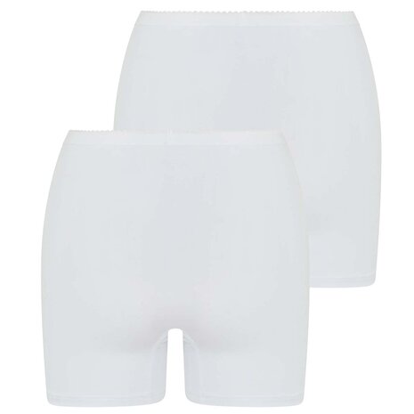 2-pack Dames boxershort Softly met lange pijp Wit