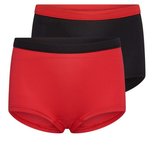 2-Pack Mix&Match Meisjes boxers Rood/Zwart