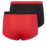 2-Pack Mix&Match Meisjes boxers Rood/Zwart