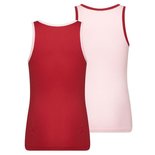 2-Pack Mix&Match Meisjes hemd L.Roze/D.Rood