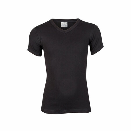 Jongens T-shirt V-hals M3000 Zwart