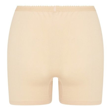 2-pack Dames boxershort softly met lange pijp Beige