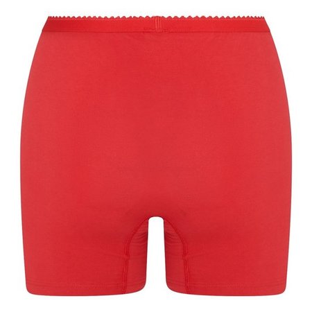 2-pack Dames boxershort softly met lange pijp Rood