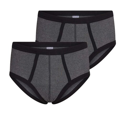 2-pack Beeren Heren slip met gulp Jupiter Zwart