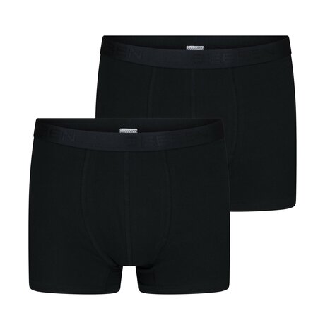 2-pack Beeren Heren boxershort Rolf Zwart (korte pijp)
