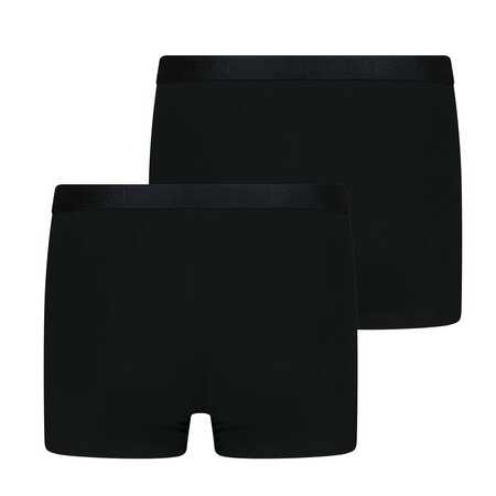 2-pack Beeren Heren boxershort Rolf Zwart (korte pijp)