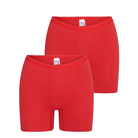 2-pack Dames boxershort softly met lange pijp Rood