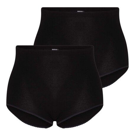 2-pack Dames tailleslip (Maxi) Briljant Zwart