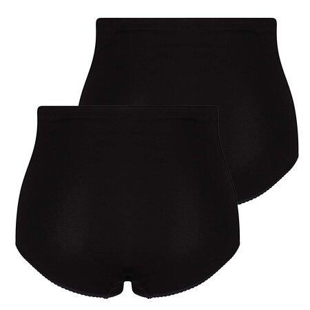 2-pack Dames tailleslip (Maxi) Briljant Zwart