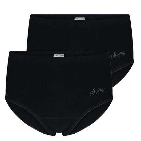 2-pack Dames tailleslip Julia Zwart