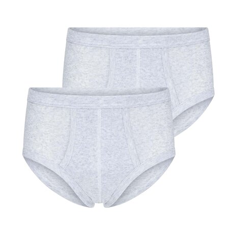 2-pack Beeren Heren slip met gulp M3000 Melee Grijs