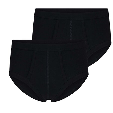 2-pack Beeren Heren slip met gulp M3000 Zwart