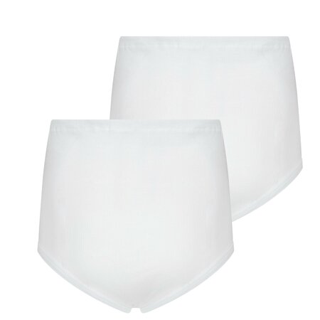 2-pack Beeren Heren tailleslip Startex met gulp Wit