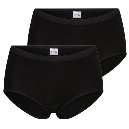 2-pack Dames Midi slip Comfort Feeling Zwart